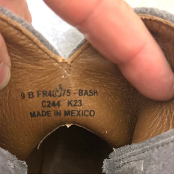 Frye Womens 9 Gray Suede Leather Heeled Pointed Toe Western Ankle Booties NEW - Picture 8 of 9